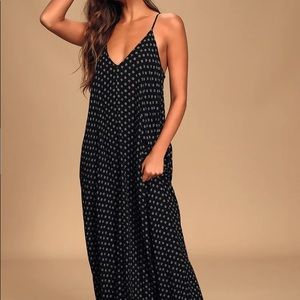 Lulu’s Yours Tule Black Floral Print Maxi Dress